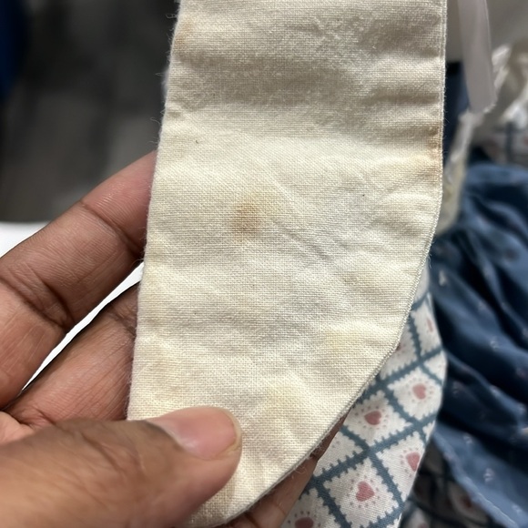 Vintage Handmade Stuffed Bunny Rabbit - Blue and White. - Picture 4 of 9